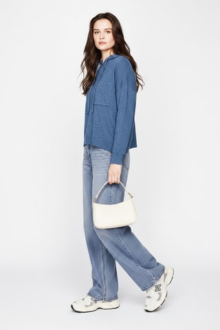 Pull à capuche - Bleu