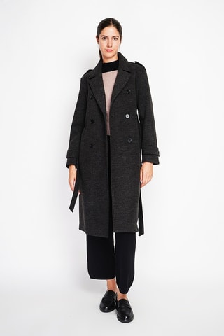 Manteau en laine - Gris foncé