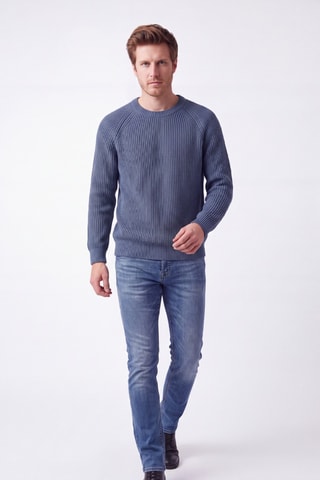 Pull en laine - Bleu