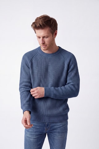 Pull en laine - Bleu