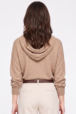 Pull à capuche - Marron clair