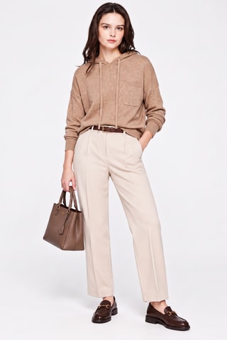 Pull à capuche - Marron clair