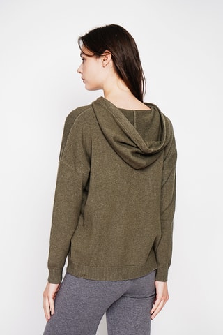 Pull à capuche - Kaki