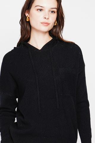 Pull à capuche - Noir