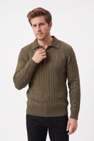 Pull en laine - Kaki