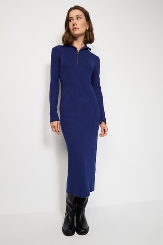 Robe pull - Bleu foncé