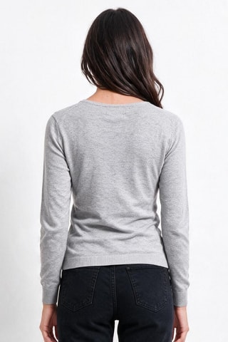 Pull à manches longues - Gris