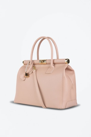Leren Handtas Roze - Roze