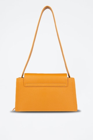 Leren Schoudertas Camel - Bruin