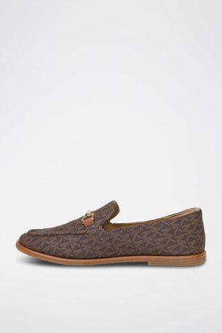 Leren Mocassins - Bruin en goudkleurig