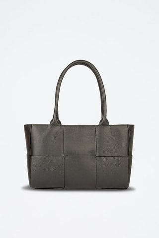 Kalfsleren shopper Zwart - Zwart