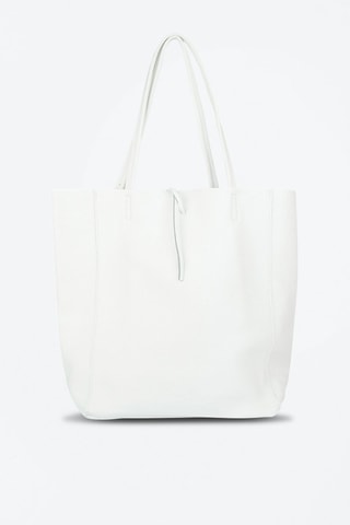 Leren Handtas Wit - Wit