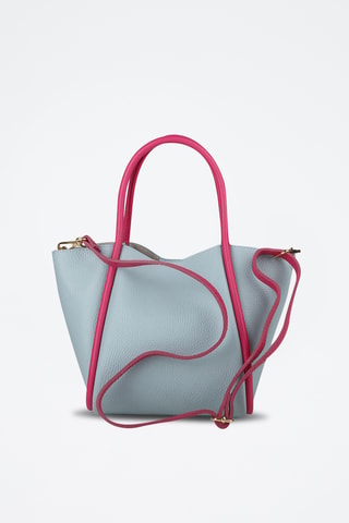 Leren Shopper - Blauw