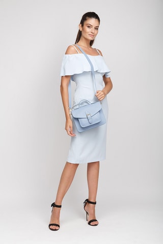 Sac à main en cuir - Bleu