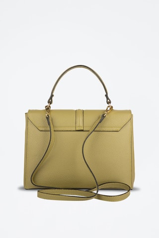 Sac bandoulière en cuir - Vert et doré