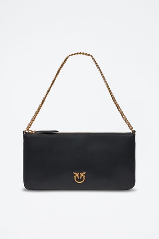 Sac porté épaule en cuir - Noir