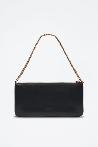 Sac porté épaule en cuir - Noir