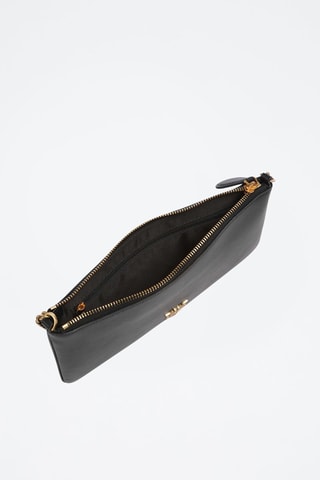 Sac porté épaule en cuir - Noir