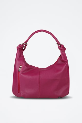 Kalfsleren Handtas - Fuchsia