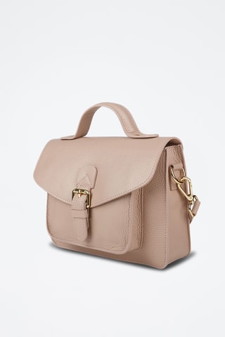 Kalfsleren Schoudertas - Beige