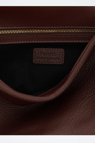 Leren Trendy Handtas Love Birds - Bruin