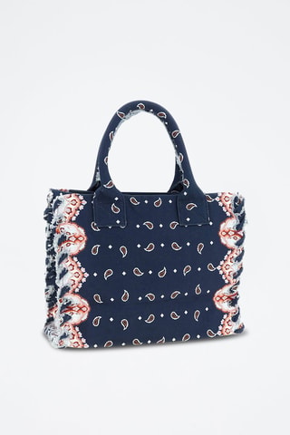Sac à main en cuir de mouton - Bleu