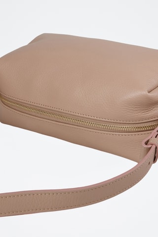 Sac porté épaule en cuir de veau - Rose