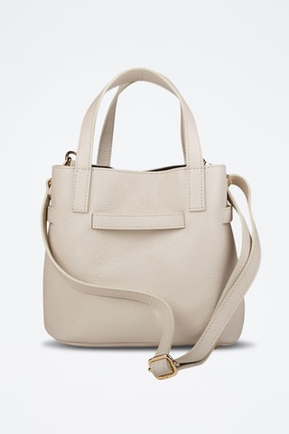 Kalfsleren Handtas - Beige