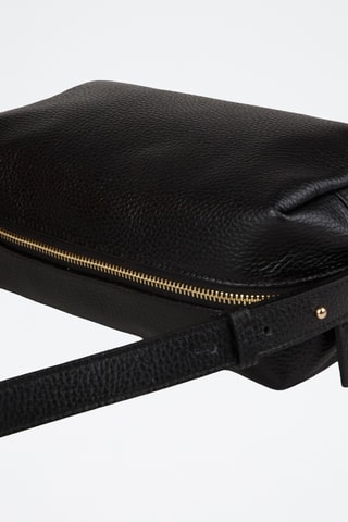 Kalfsleren Trendy Handtas - Zwart