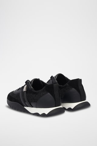 Kalfsleren Sneakers - Zwart