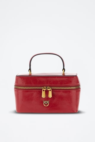 Sac à main en cuir de veau verni - Rouge