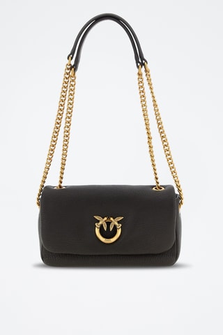 Sac porté épaule en cuir d’agneau - Marron