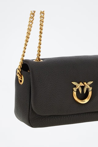 Sac porté épaule en cuir d’agneau - Marron
