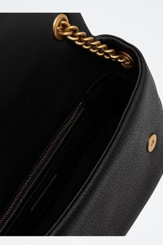 Sac porté épaule en cuir d’agneau - Marron