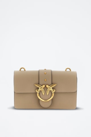 Sac bandoulière en cuir de chèvre - Gris