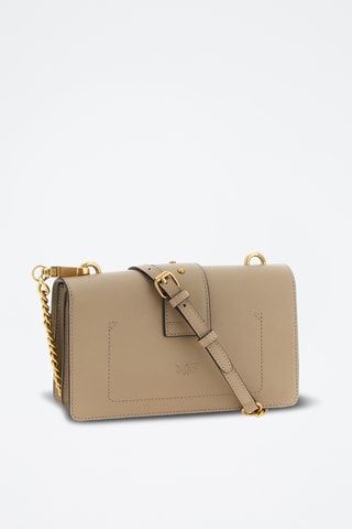 Sac bandoulière en cuir de chèvre - Gris