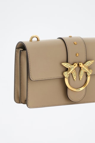 Sac bandoulière en cuir de chèvre - Gris