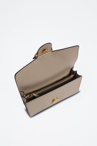 Sac bandoulière en cuir de chèvre - Gris