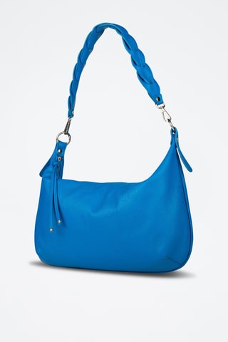 Kalfsleren Trendy Handtas - Blauw