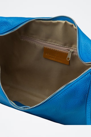 Kalfsleren Trendy Handtas - Blauw