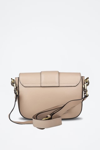 Kalfsleren Schoudertas - Beige