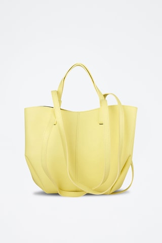 Kalfsleren Shopper - Geel