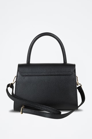 Sac bandoulière en cuir de veau - Noir