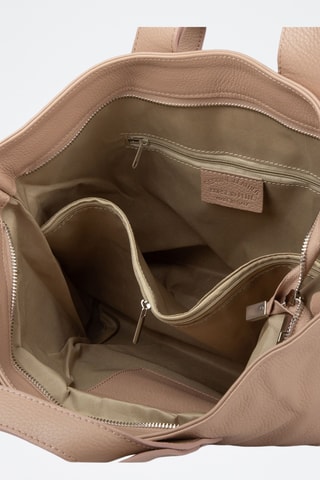 Kalfsleren Shopper - Beige
