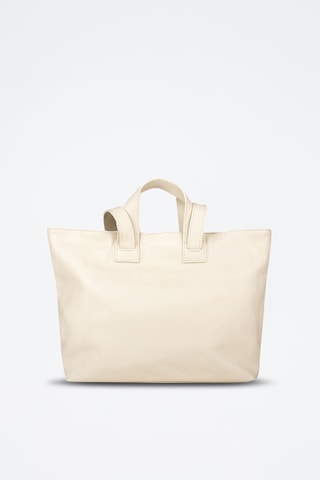 Kalfsleren Shopper - Beige