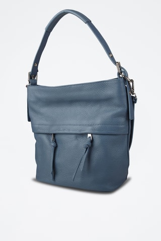 Kalfsleren Trendy Handtas - Donkerblauw