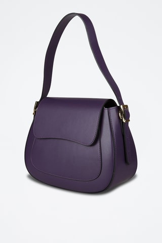 Kalfsleren Trendy Handtas - Paars