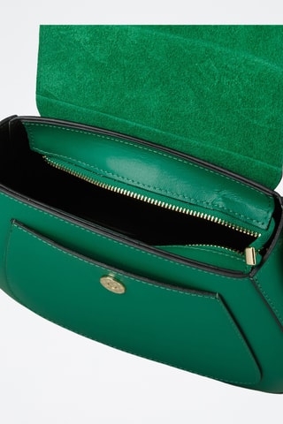 Kalfsleren Trendy Handtas - Groen