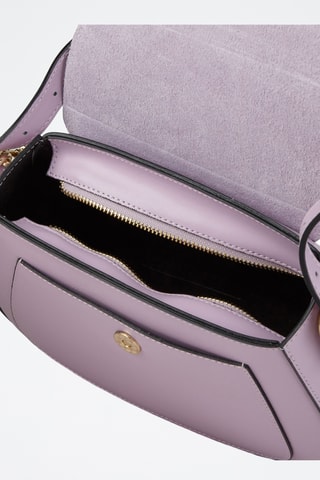 Kalfsleren Trendy Handtas - Paars