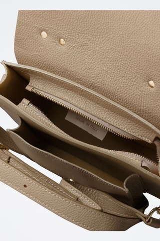 Kalfsleren Handtas - Beige